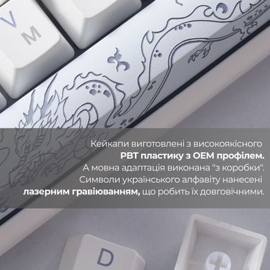 Клавіатура Ducky One 3 TKL Cherry MX Speed Silver RGB UA USB White (DKON2187ST-PUAPXPWWWSC1) [614117]