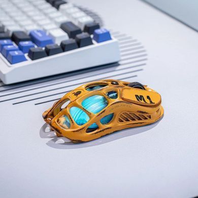 Миша GravaStar Mercury M1 Pro, magnesium alloy body, BT/WL/USB-A, RGB, Battle-Worn Yellow (GSM1PRO_YLW) [114369]