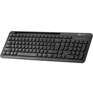 Клавіатура XTRIKE ME KB-303 UA бездротова Bluetooth+2.4G,105 кл. чорна (KB-303UA) [403787]