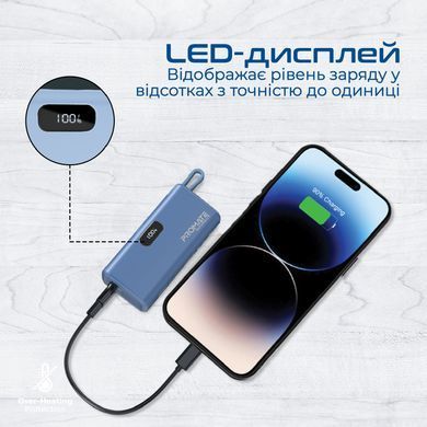 Універсальна мобільна батарея Promate Nanopack-5 5000mAh 20W Blue (nanopack-5.navy) [603490]