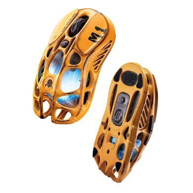 Миша GravaStar Mercury M1 Pro, magnesium alloy body, BT/WL/USB-A, RGB, Battle-Worn Yellow (GSM1PRO_YLW) [114369]