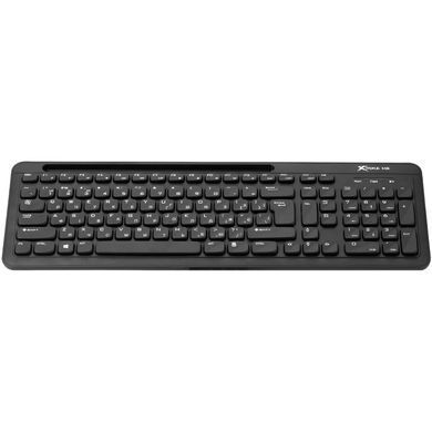 Клавіатура XTRIKE ME KB-303 UA бездротова Bluetooth+2.4G,105 кл. чорна (KB-303UA) [403787]