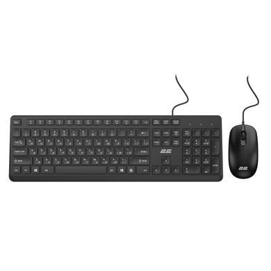 Комплект клавіатура та миша 2E MK405 USB-A, EN/UK/RU, чорний (2E-MK405UBK) [103606]