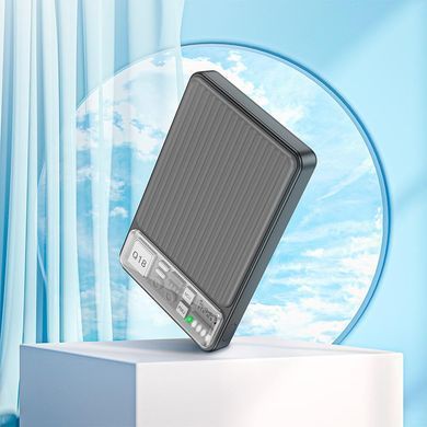 Зовнішній акумулятор HOCO Q18 Tourer 22.5W fully compatible power bank with magnetic fast charging(10000mAh) Black (6942007605182) [806396]