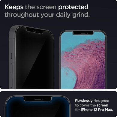 Захисне скло Spigen для iPhone 12 Pro Max tR HD(1Pack) (AGL01467) [13103]
