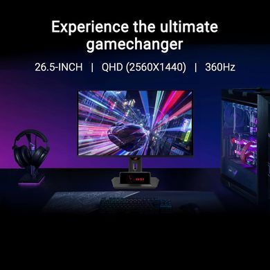 Монітор Asus 26.5" ROG Strix XG27ACDNG 2xHDMI, DP, USB-C, 3xUSB, OLED, 2560x1440, 360Hz, 0.03ms, DCI-P3 99%, G-SYNC, FreeSync, Pivot, HDR400 (90LM0AN0-B01970) [101043]