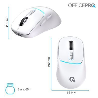 Миша бездротова OfficePro White (M468W) [615521]