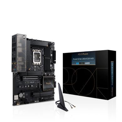 Материнcька плата ASUS PROART B760-CREATOR WIFI s1700 B760 4xDDR5 M.2 HDMI DP Wi-Fi BT ATX (90MB1FY0-M1EAY0) [109139]