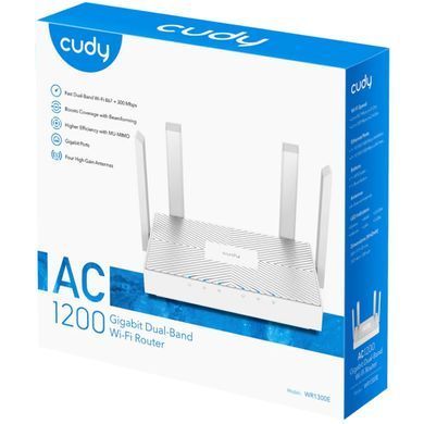 Маршрутизатор Cudy, AC1200 Gigabit Wi-Fi Router (WR1300E) [401630]