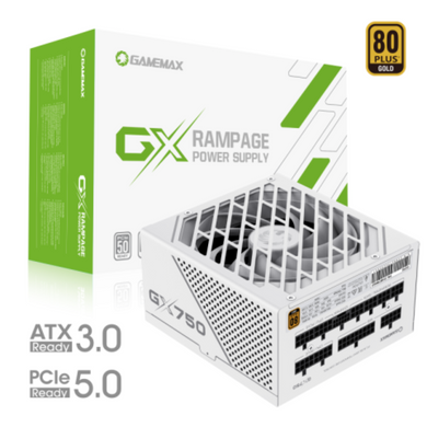 Блок живлення GAMEMAX (GX-750 PRO WH (ATX3.0 PCIe5.0)) [303191]