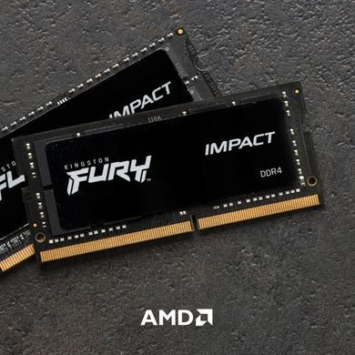 Модуль пам`яті SO-DIMM DDR4 32GB/3200 Kingston Fury Impact (KF432S20IB/32) [606173]