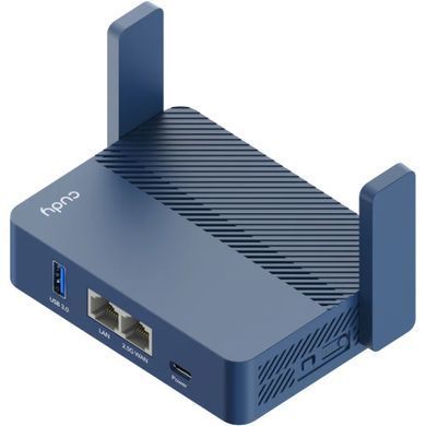 Маршрутизатор Cudy, AX3000 2.5G Wi-Fi 6 Router w USB, 2&times;1000Mbps RJ45, USB Type-C power in. (TR3000) [403402]