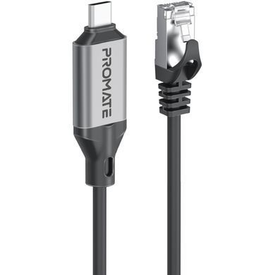 Кабель Promate Clink USB Type-C - RJ-45, 5 м, Black (clink-rj45) [604289]