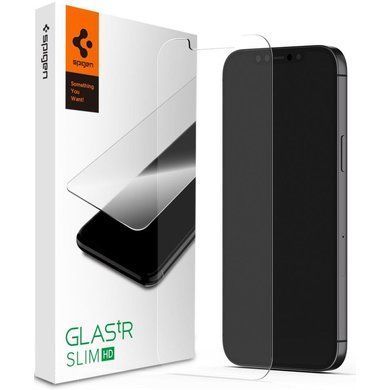 Захисне скло Spigen для iPhone 12 Pro Max tR HD(1Pack) (AGL01467) [13103]