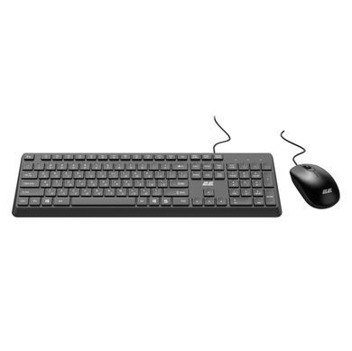 Комплект клавіатура та миша 2E MK405 USB-A, EN/UK/RU, чорний (2E-MK405UBK) [103606]