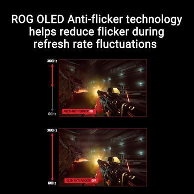 Монітор Asus 26.5" ROG Strix XG27ACDNG 2xHDMI, DP, USB-C, 3xUSB, OLED, 2560x1440, 360Hz, 0.03ms, DCI-P3 99%, G-SYNC, FreeSync, Pivot, HDR400 (90LM0AN0-B01970) [101043]