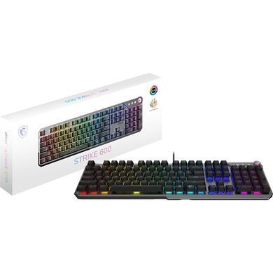 Клавіатура MSI Strike 600 Silent UA 104key Gray (S11-04UA225-CLA) [616732]