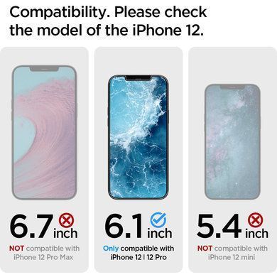 Захисне скло Spigen для iPhone 12 Pro Max tR HD(1Pack) (AGL01467) [13103]