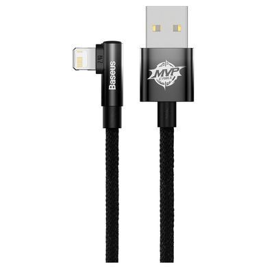 Кабель Baseus MVP 2 USB - Lightning (M/M), 2.4A, 2 м Black (CAVP000101) [604344]
