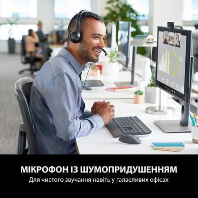 Гарнітура Logitech H390 USB-C, Midnight Black (981-001576) [203563]