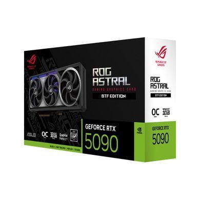 Відеокарта ASUS GeForce RTX 5090 32GB GDDR7 OC BTF ROG-ASTRAL-RTX5090-O32G-BTF-GAMING приховане підключення роз'ємів (90YV0NF0-M0NA00) [110428]