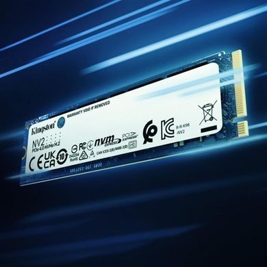 Накопичувач SSD 500GB M.2 NVMe Kingston NV2 M.2 2280 PCIe Gen4.0 x4 (SNV2S/500G) [67903]