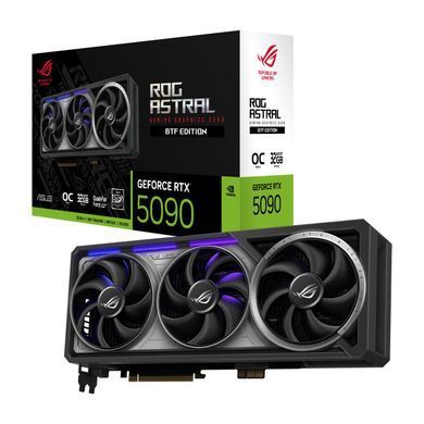 Відеокарта ASUS GeForce RTX 5090 32GB GDDR7 OC BTF ROG-ASTRAL-RTX5090-O32G-BTF-GAMING приховане підключення роз'ємів (90YV0NF0-M0NA00) [110428]