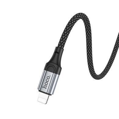 Кабель HOCO X102 Fresh charging data cable iP Black (6942007608756) [805372]