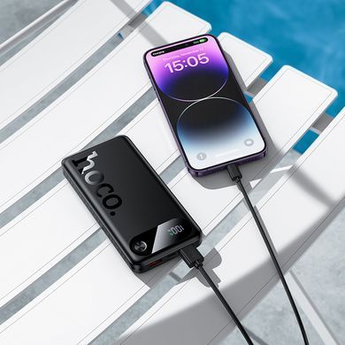 Зовнішній акумулятор HOCO J154 Victorious 22.5W+PD20W fully compatible power bank(10000mAh) Black (6942007660747) [806632]