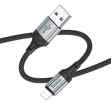 Кабель HOCO X102 Fresh charging data cable iP Black (6942007608756) [805372]