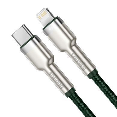 Кабель Baseus Cafule Series Metal Data Cable Type-C to iP PD 20W 1m Green (CATLJK-A06) [802583]