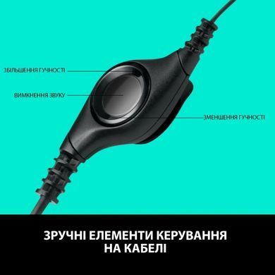Гарнітура Logitech H390 USB-C, Midnight Black (981-001576) [203563]