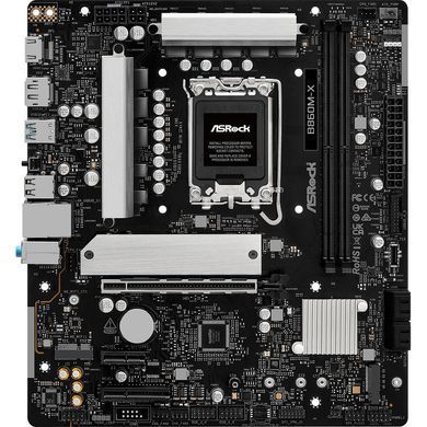 Материнська плата AsRock (1851/B860, 2*DDR5, PCIex16, HDMI/DP, 4xSATA, 2xM.2, 2.5Glan, 7.1ch, mATX) (B860M-X) [402700]