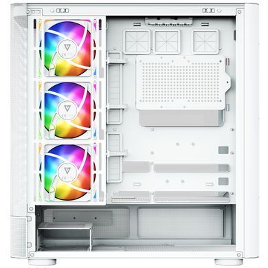 Корпус Modecom VOLCANO AQ500 ARGB MIDI FRONT LCD 6,2&rdquo;, 4x120mm fans WHITE без БЖ ATX (MC-A-AQ500-4FA-W) [405389]