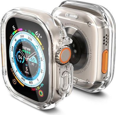 Чохол-накладка Spigen для Apple Watch Ultra (49mm), Ultra Hybrid, Crystal Clear (ACS05459) [108159]