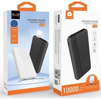 Зовнішній акумулятор WUW 10000mAh Black (Y145) [806434]