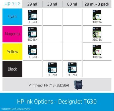 Принтер HP DesignJet T630 24" з Wi-Fi (5HB09D) [106452]