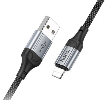 Кабель HOCO X102 Fresh charging data cable iP Black (6942007608756) [805372]