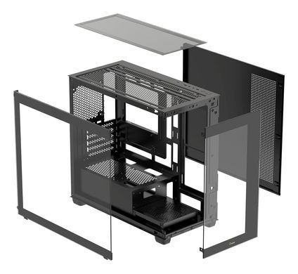 Корпус для комп'ютера MATX W/O PSU GAMMA C52 BK OCYPUS (GAMMA-C52-BKD000XX-GL) [502870]