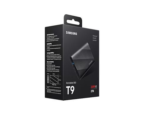 Портативний SSD Samsung 2TB USB 3.2 Gen 2 Type-C T9 (MU-PG2T0B/EU) [109619]