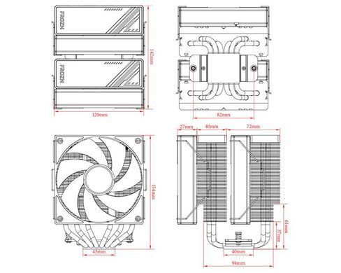 Кулер процесорний ID-Cooling (FROZN A620 ARGB) [608972]
