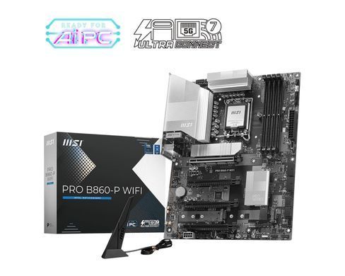 Материнcька плата MSI PRO B860-P WIFI s1851 B860 4xDDR5 M.2 HDMI DP WiFi BT ATX (911-7E41-001) [109197]