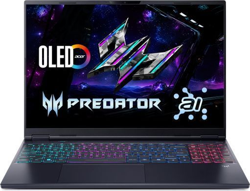 Ноутбук Acer Predator Helios Neo 16S PHN16S-I51 16" OLED, Intel U9-386H, 64GB, F2TB, NVD5060-8, Lin, чорний (NH.U3VEU.006) [114329]