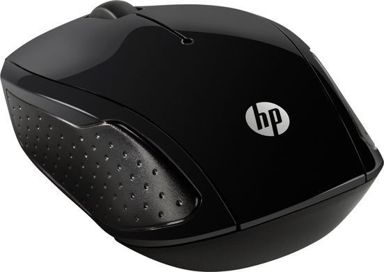 Мишка бездротова HP 200 Black Wireless Mouse, 3 кн., 1000 dpi, чорна (X6W31AA) [401123]