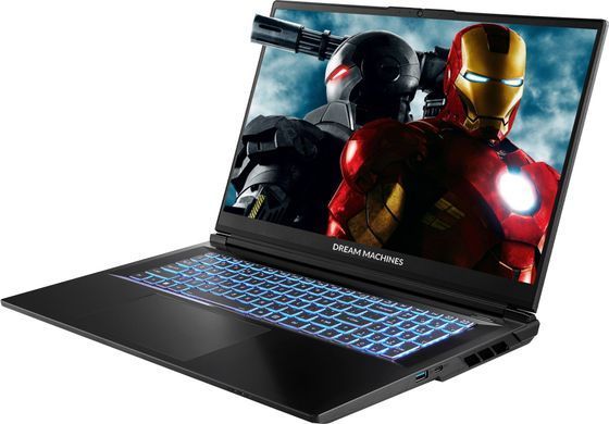 Ноутбук Dream Machines RG5060-17 17.3QHD IPS, Intel i9-14900HX, 32GB, F1TB, NVD5060-8, DOS, чорний (RG5060-17UA29) [113569]