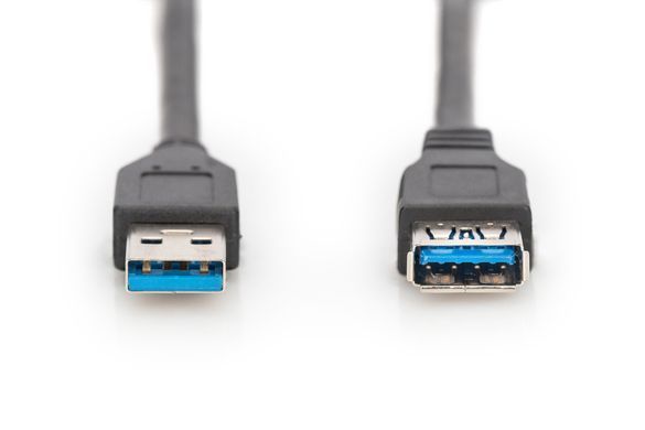 Кабель ASSMANN USB 3.0 (AM/AF) 3.0м, чорний (AK-300203-030-S) [114131]