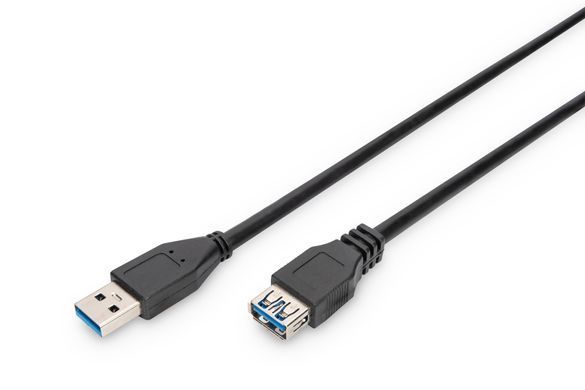 Кабель ASSMANN USB 3.0 (AM/AF) 3.0м, чорний (AK-300203-030-S) [114131]