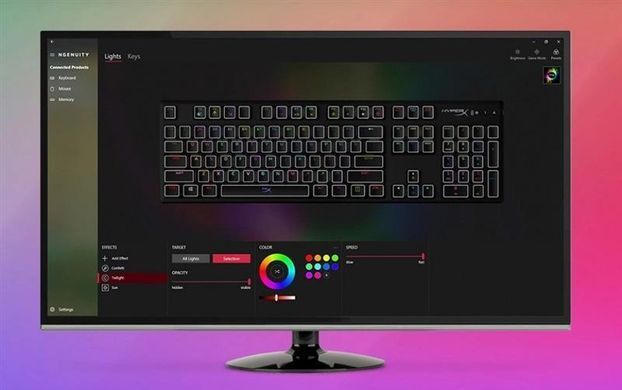 Клавіатура HyperX Alloy Origins Aqua RGB PBT ENG/UKR Black (639N5AA) [605955]