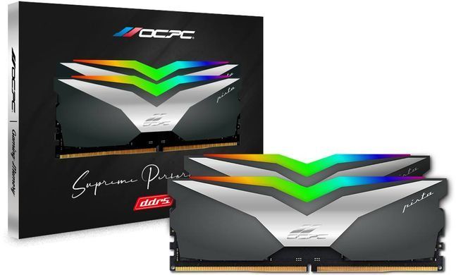 DDR5 32Gb 6200MHz (2*16Gb) OCPC PISTA RGB C36 Titan, Retail Kit (MMPT2K32GD562C36T) [401083]