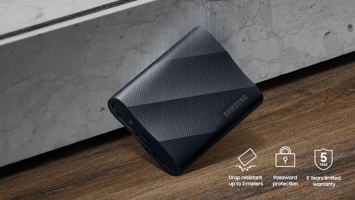 Портативний SSD Samsung 2TB USB 3.2 Gen 2 Type-C T9 (MU-PG2T0B/EU) [109619]